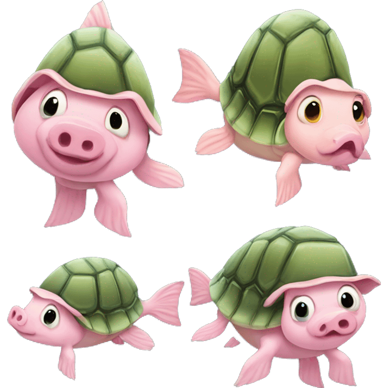 pig-turtle-fish emoji