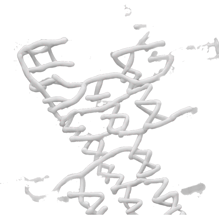 black outline DNA emoji