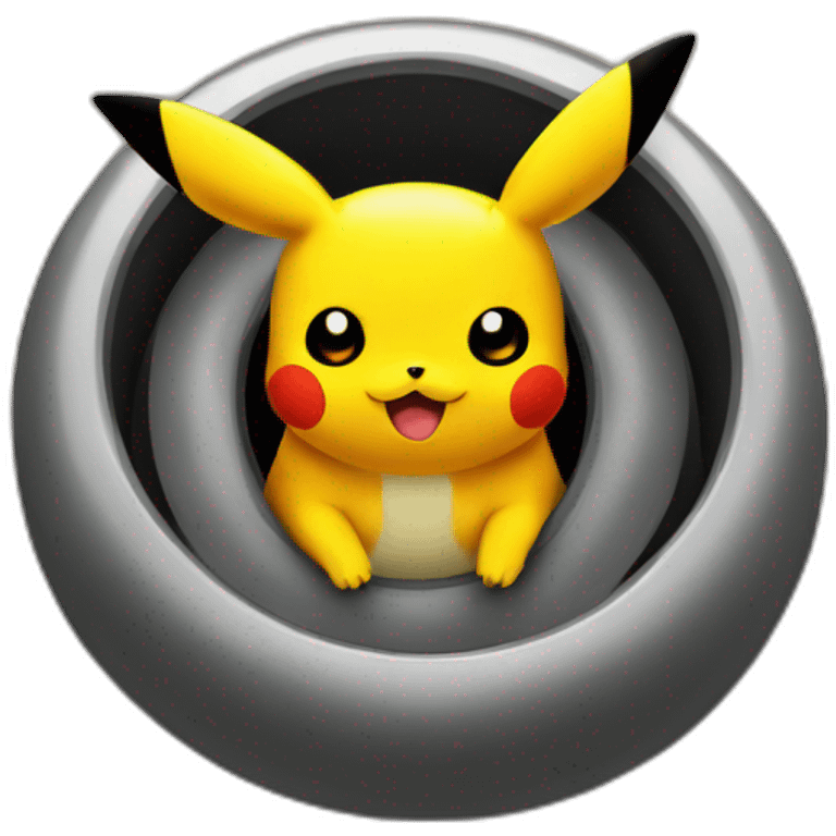 picachu in orange ring emoji