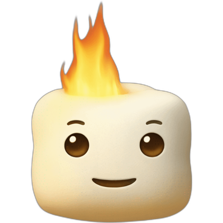 feu avec marshmallow  emoji