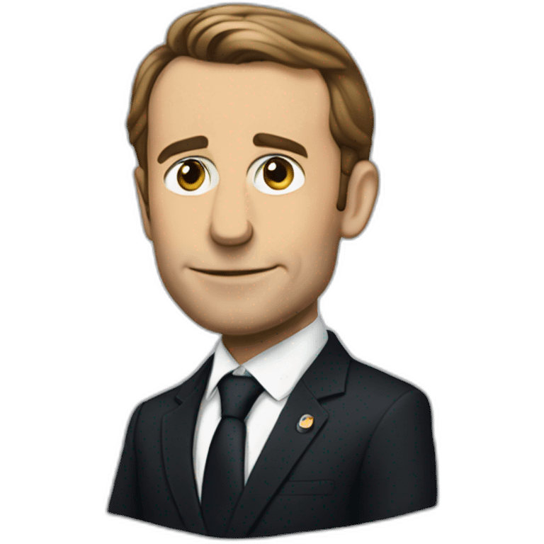 macron in suit emoji