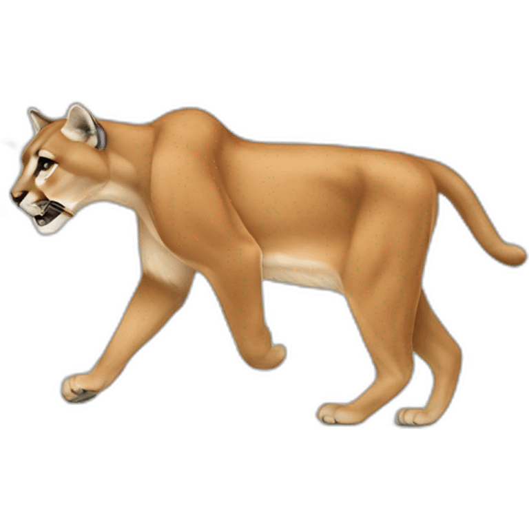 cougar walking emoji