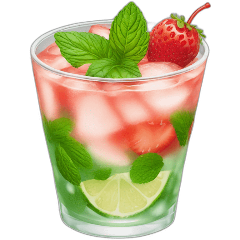 Mojito fresa sin menta emoji