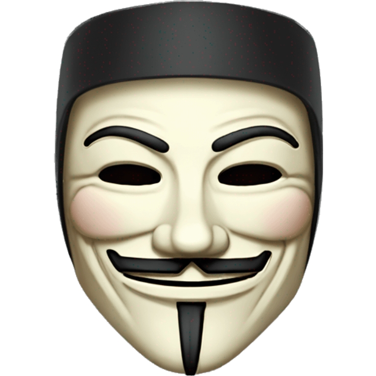 Hacker guy fawkes emoji