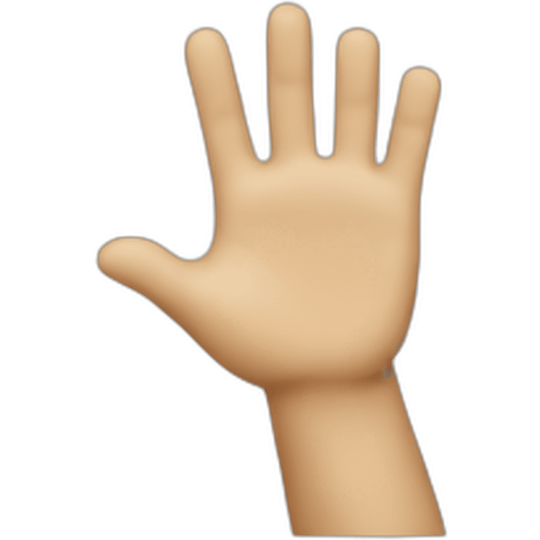 Waving hand emoji