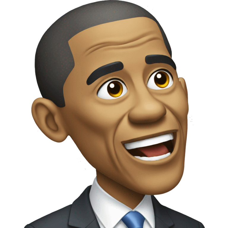 Obama qui mange emoji