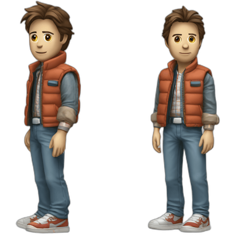 Marty McFly from back to the future emoji