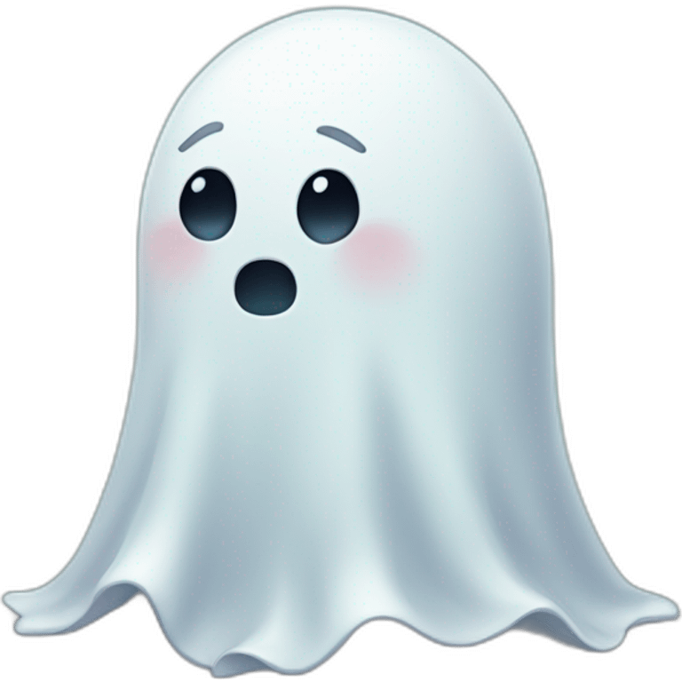 sad cute ghost emoji