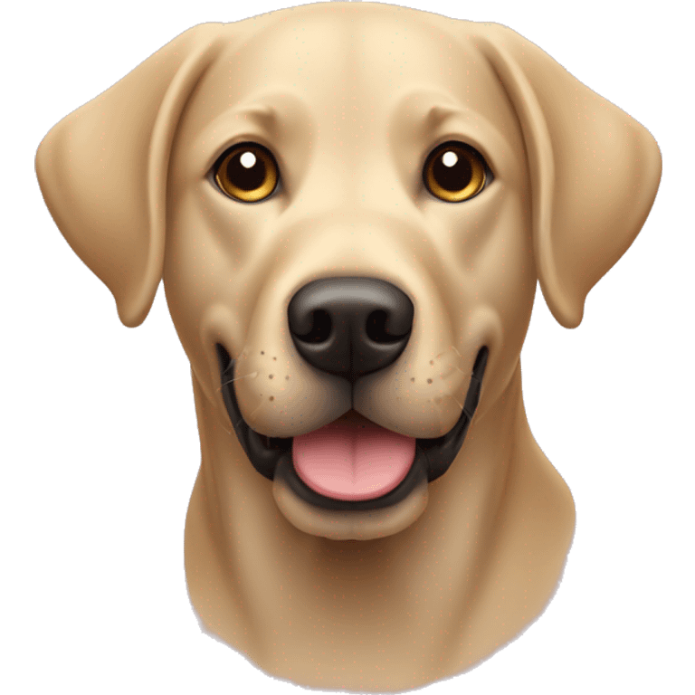 Labrador retriever with ball emoji