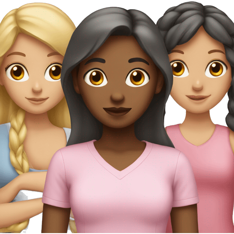 three girls emoji