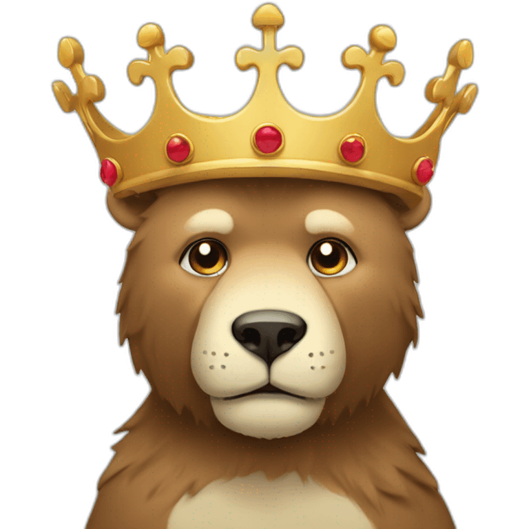 Ours avec une couronne  emoji