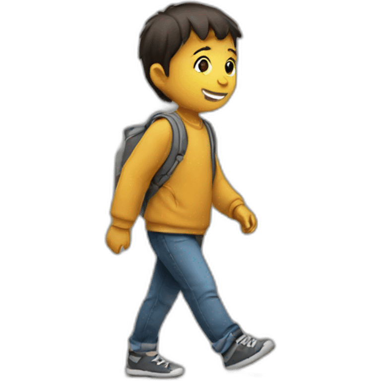 child, walking emoji