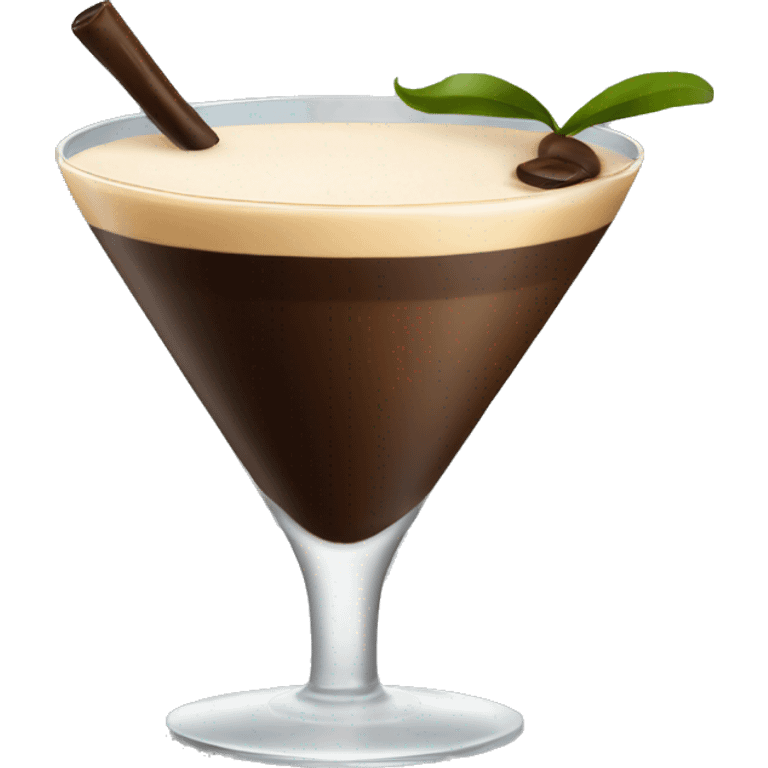 Espresso martini in a glass emoji