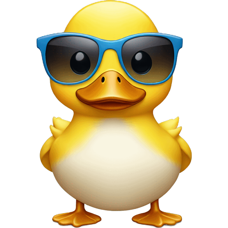 baby duck with sunglasses  emoji