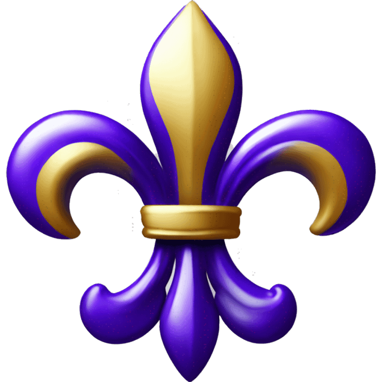 Krewe of iris fleur de lis emoji