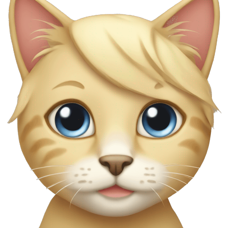 Blonde cat emoji