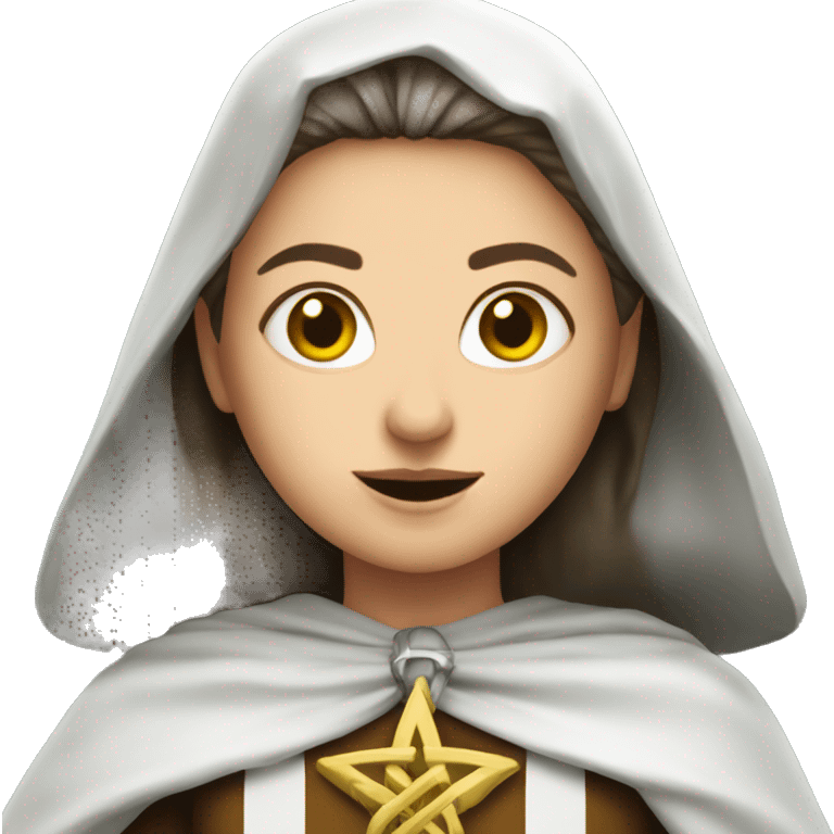 saint brigid as a superhero emoji