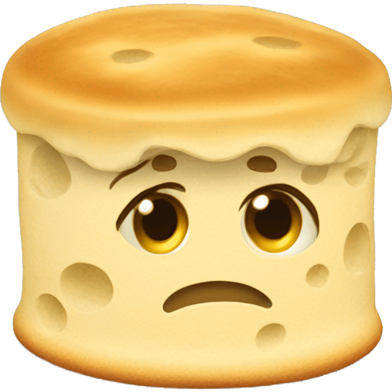 Crumpet sad emoji