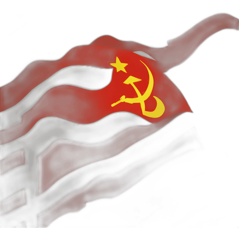 soviet flag iOS style emoji