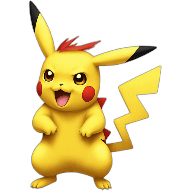 Pikachu fusionner avec Dracofeu X emoji