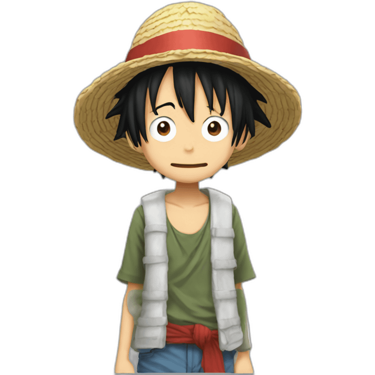 luffy as giga chad emoji