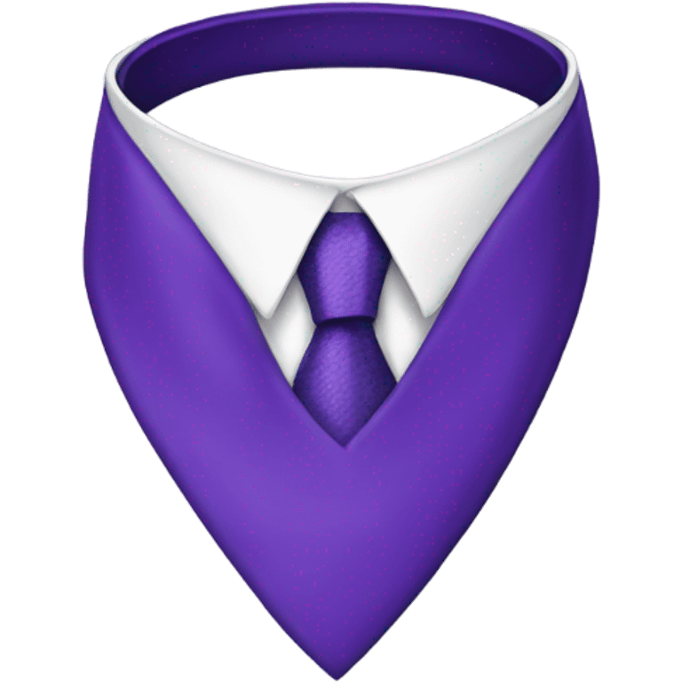 Purple tie emoji