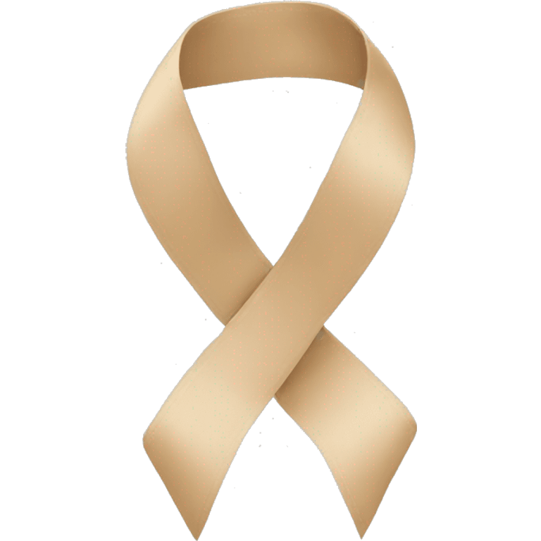 Beige ribbon emoji