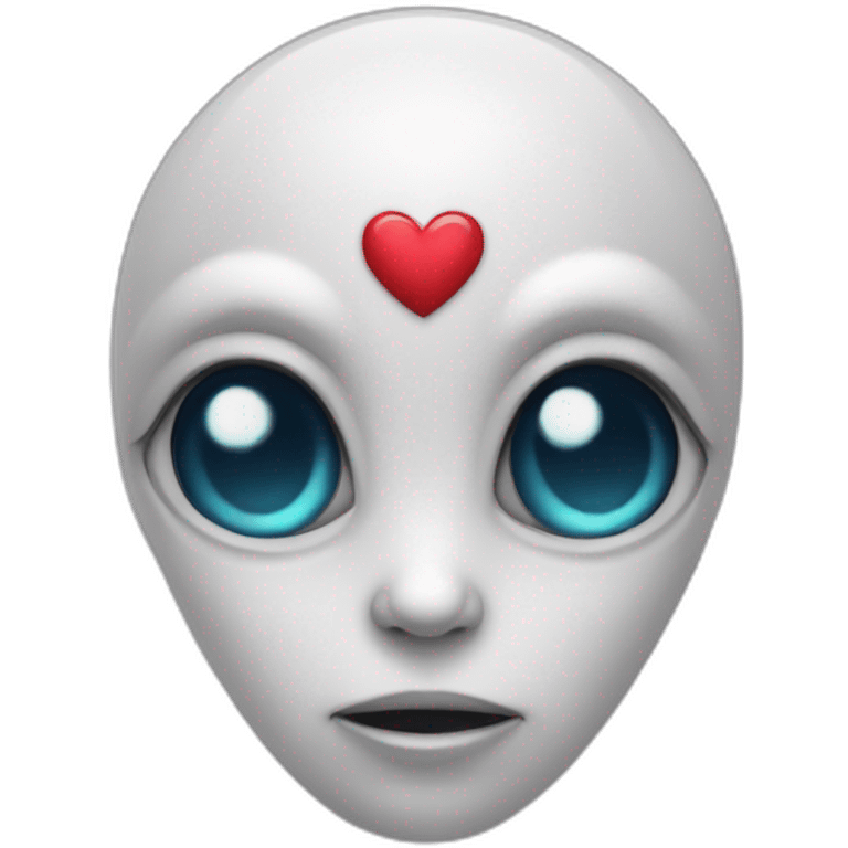 Alien with heart eyes emoji