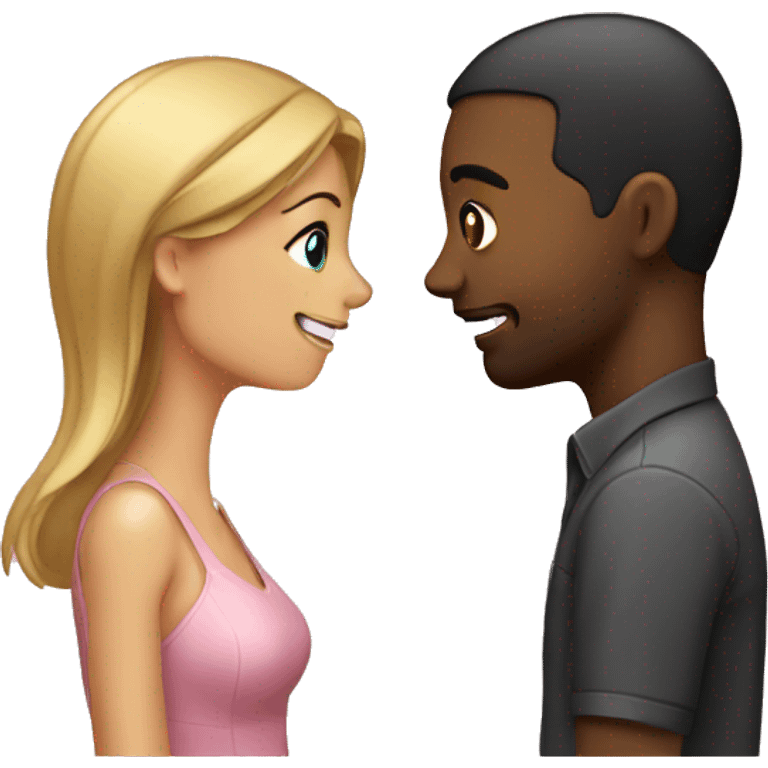 girlfriend picking boyfriends nose emoji