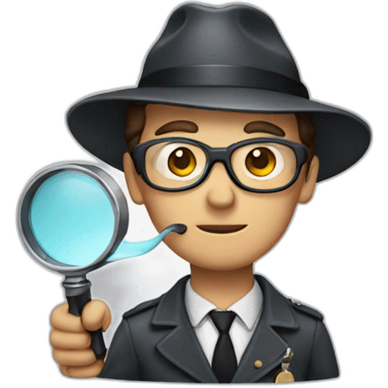 Detective with search glass emoji