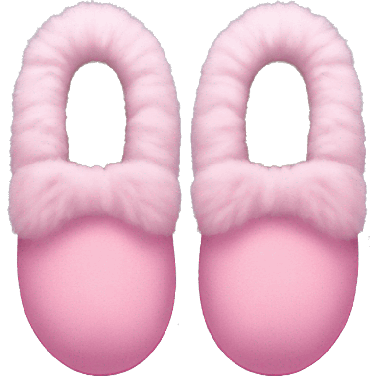 pink slippers with fluff emoji