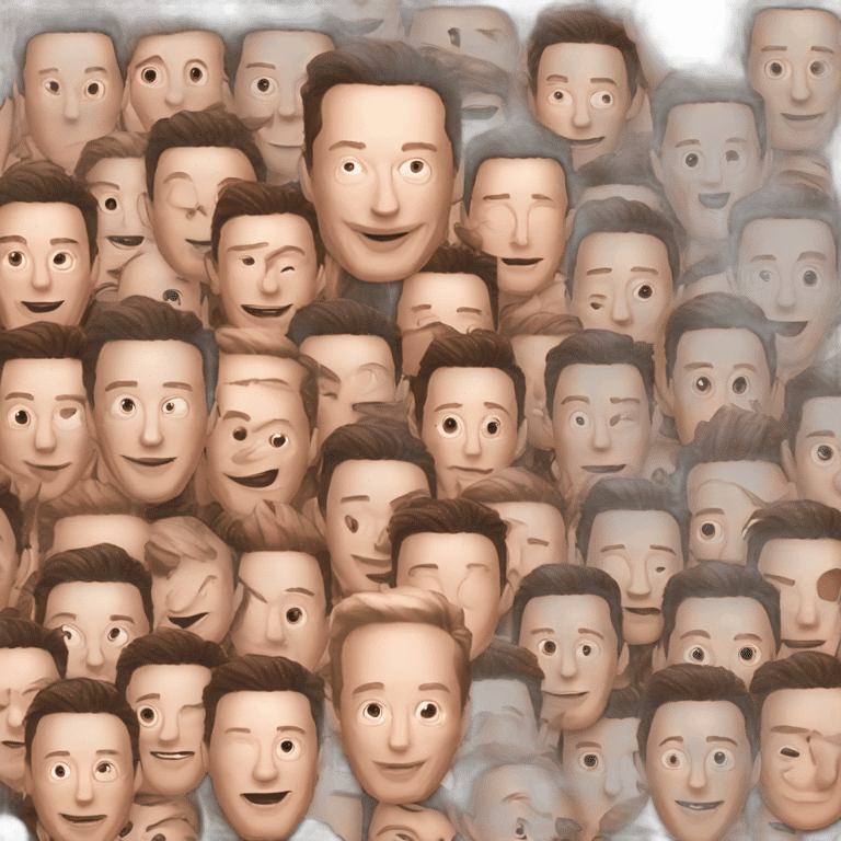 many-elon-musk-face emoji