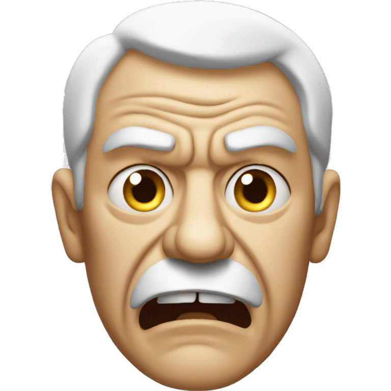 Old  man really angry emoji