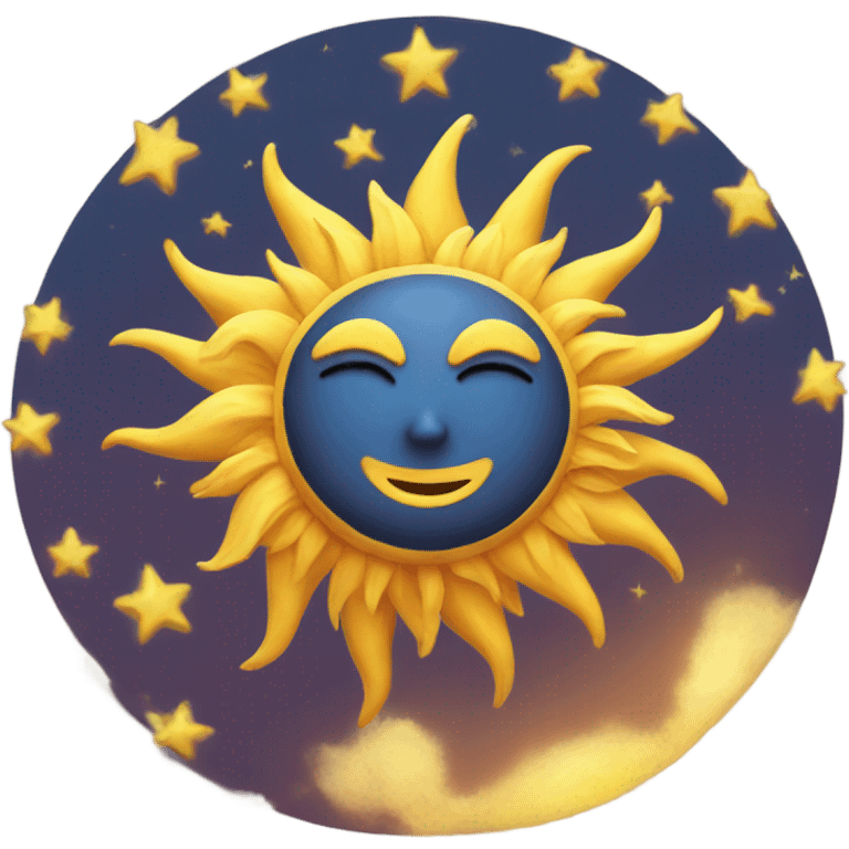 Sun moon emoji