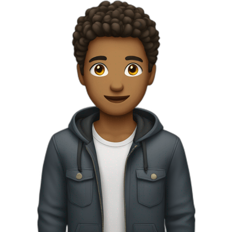 young confident male emoji