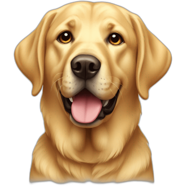 golden labrador emoji