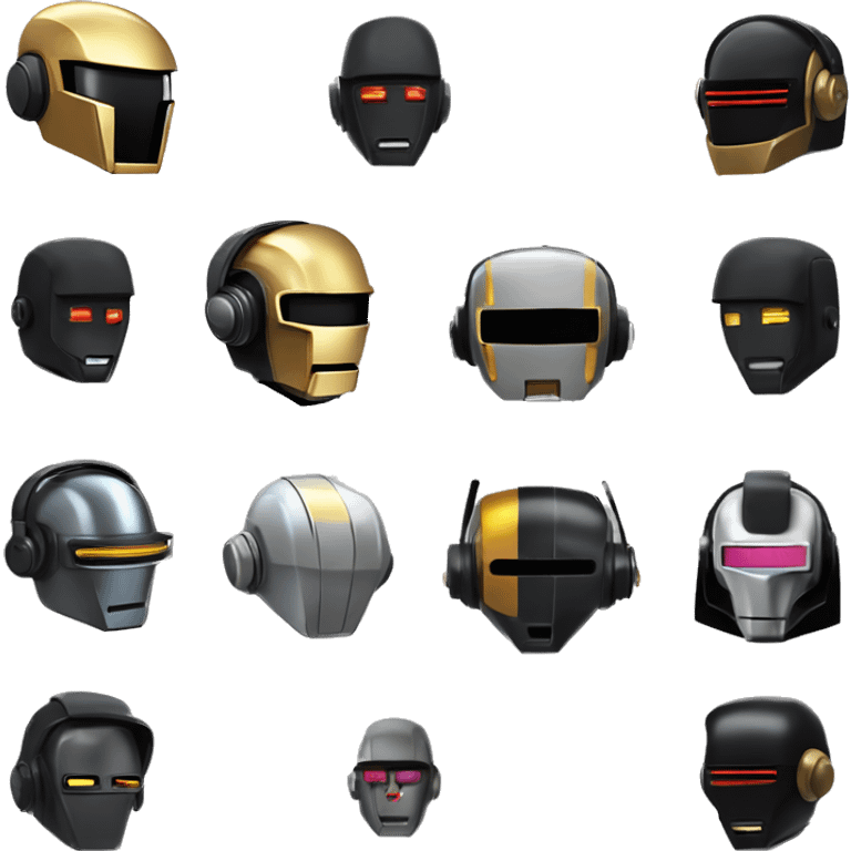 SynthLeads LED DaftPunk-style robot talk box emoji