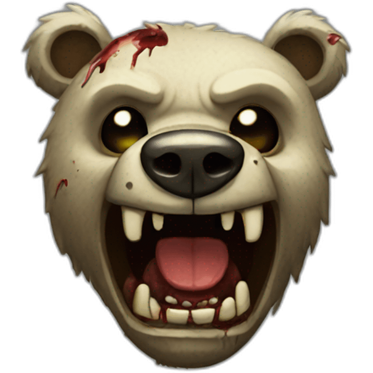 Zombie bear emoji