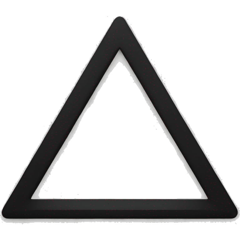 white triangle in black circle emoji