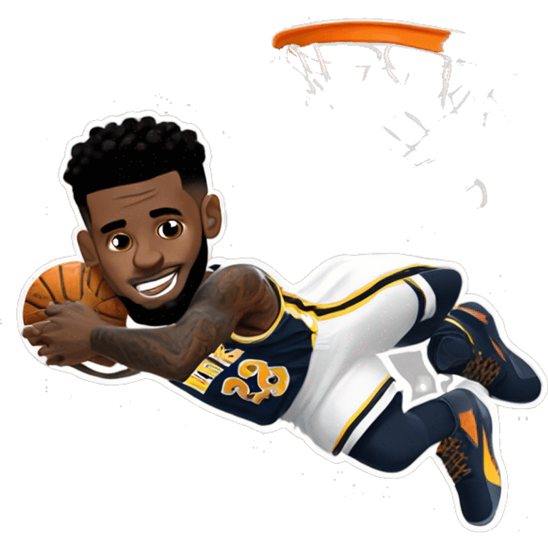 Lebron james dunking on Ja morant emoji