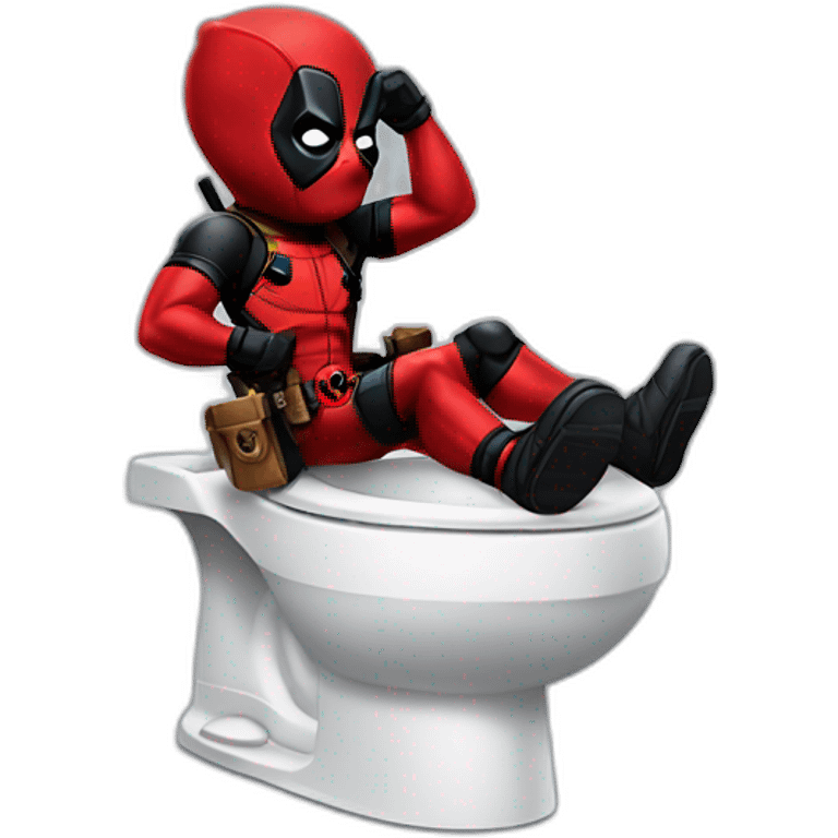 Deadpool poops emoji