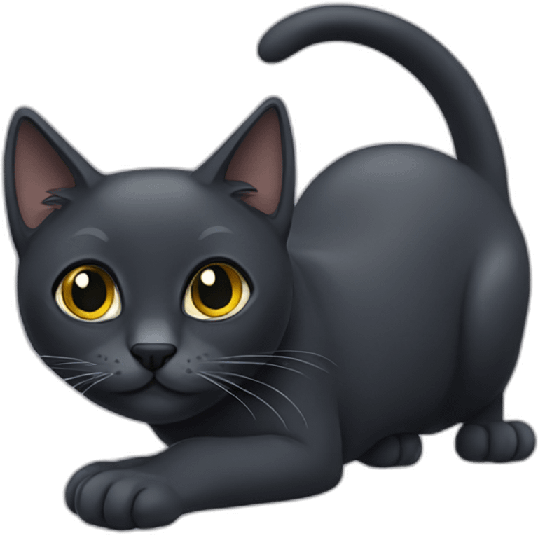 grey black Cat emoji