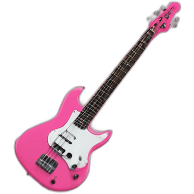 bruned-long-bassguitar-player-pink-tshirt-pink emoji