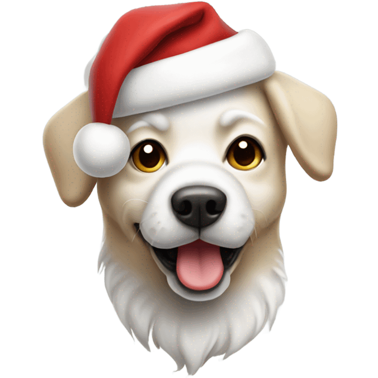 santa claus dog emoji