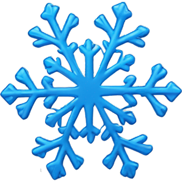 Blue snowflake emoji