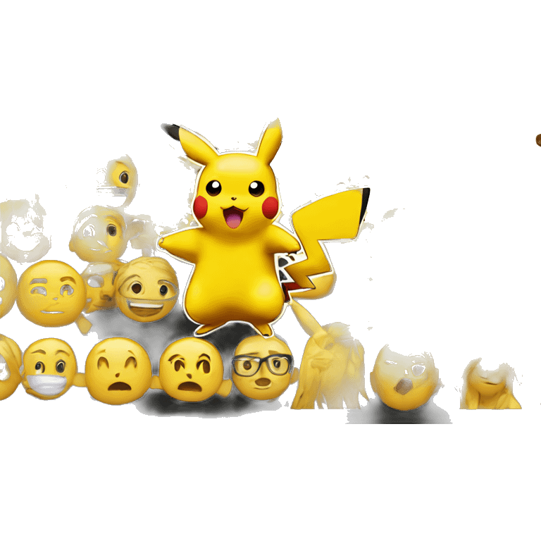 pikachu teaches college students  emoji