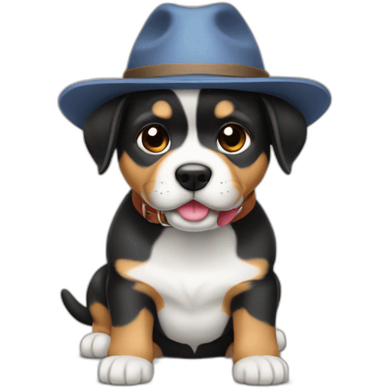 cachorro com chapéu nordestino emoji