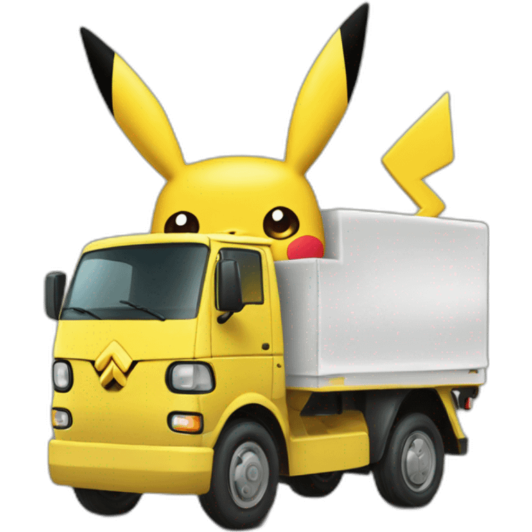 Chiby pikachu truck emoji