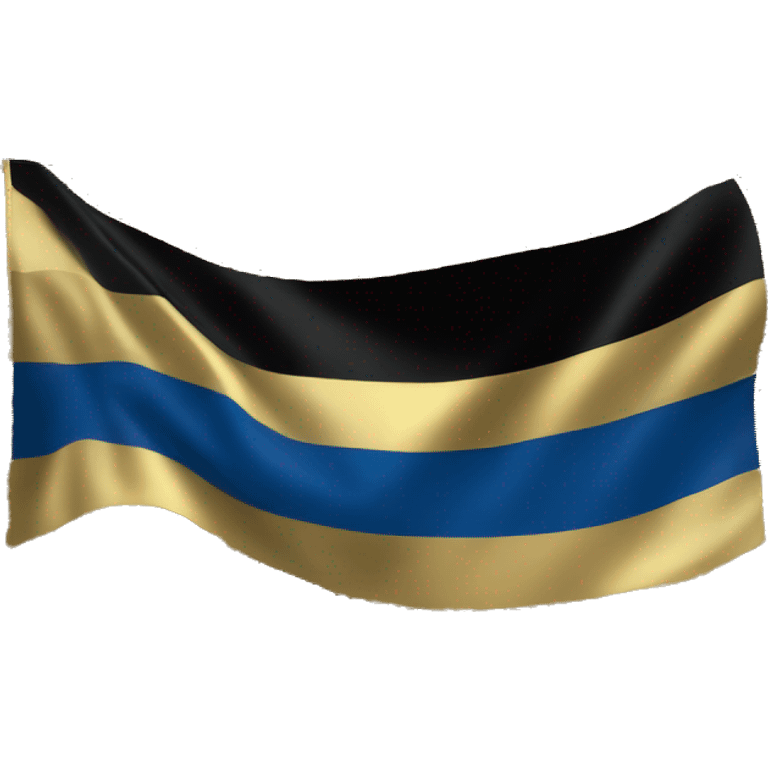 Egypt flag made out of re blue gold and black emoji