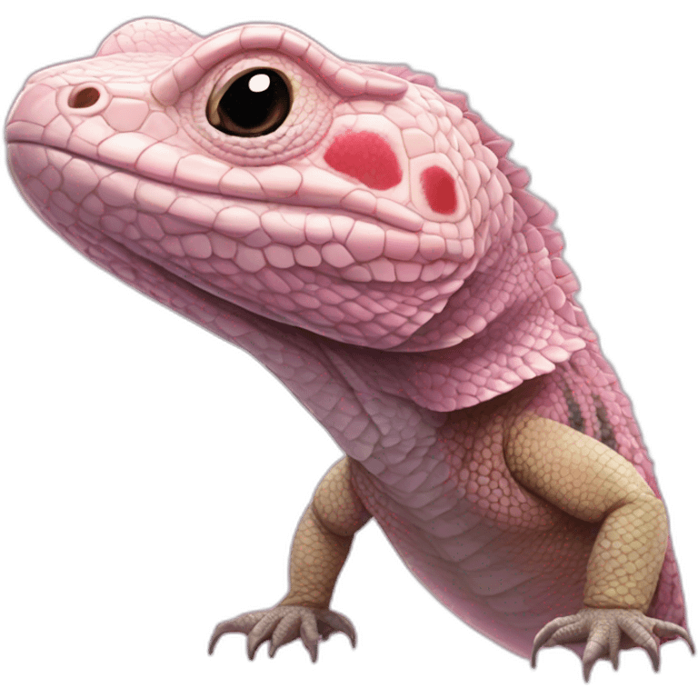 tegu lizard pink emoji